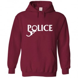 Police Funny Unisex Novelty Kids and Adult Pullover Hooded Sweatshirt